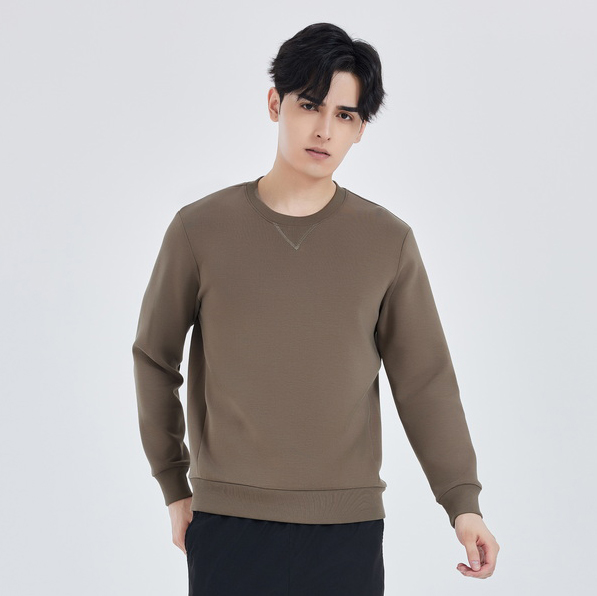 HT042-031 – Korean-Style Skin-Friendly Cotton Crewneck Sweatshirt