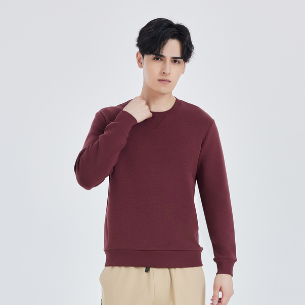 HT042-031 – Korean-Style Skin-Friendly Cotton Crewneck Sweatshirt