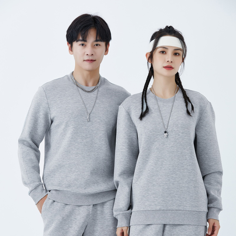HT042-216 – Air-Layer Basic Crewneck Sweatshirt