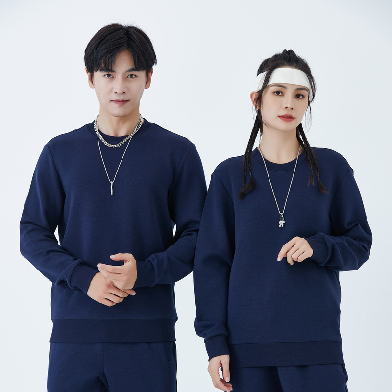 HT042-216 – Air-Layer Basic Crewneck Sweatshirt