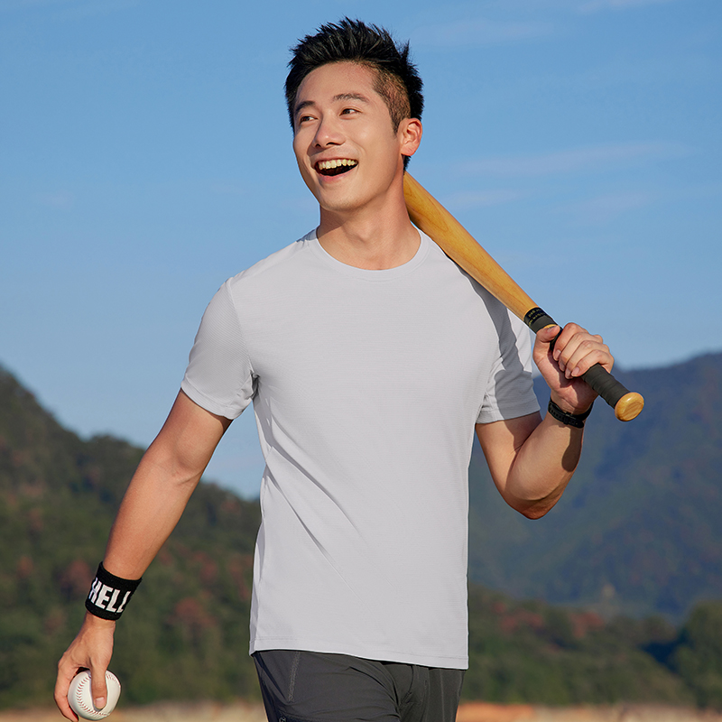 HT042-181 Golf outdoor sports series – super?conductive quick?dry technology value short?sleeve crew?neck T?shirt