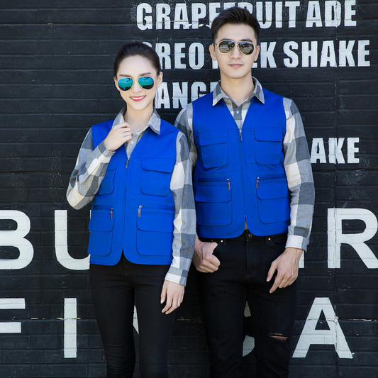 HT045?661 Solid zippered mesh vest