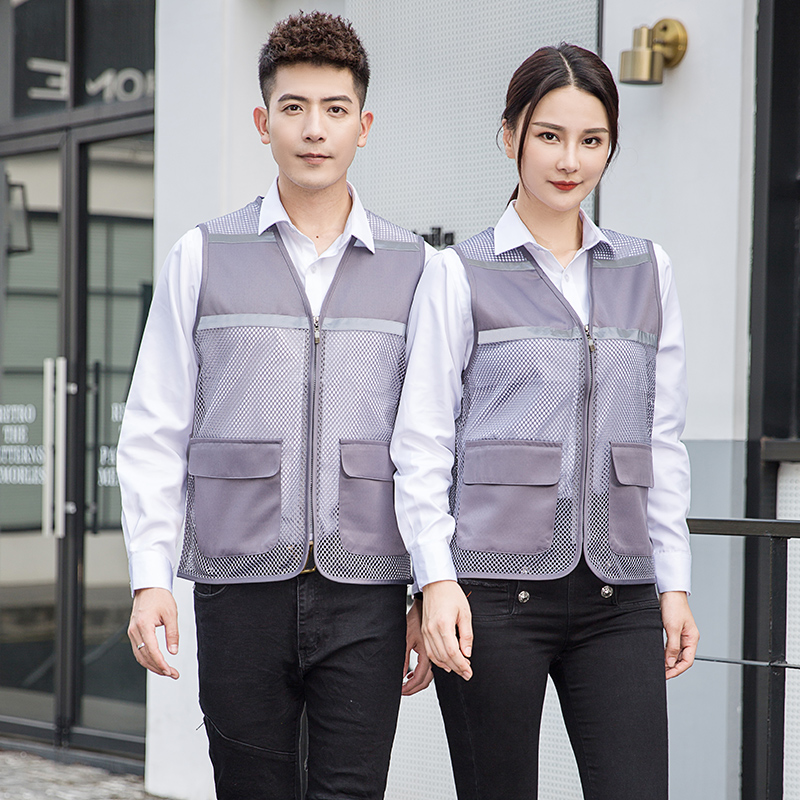 HT045?663 Reflective?stripe mesh vest